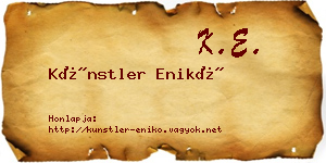 Künstler Enikő névjegykártya